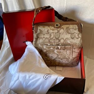 Coach signature series shoulder bag
